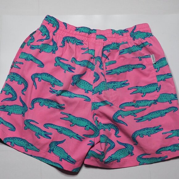 Chubbies Pink Alligator Swim Trunks - Picture 2 of 3